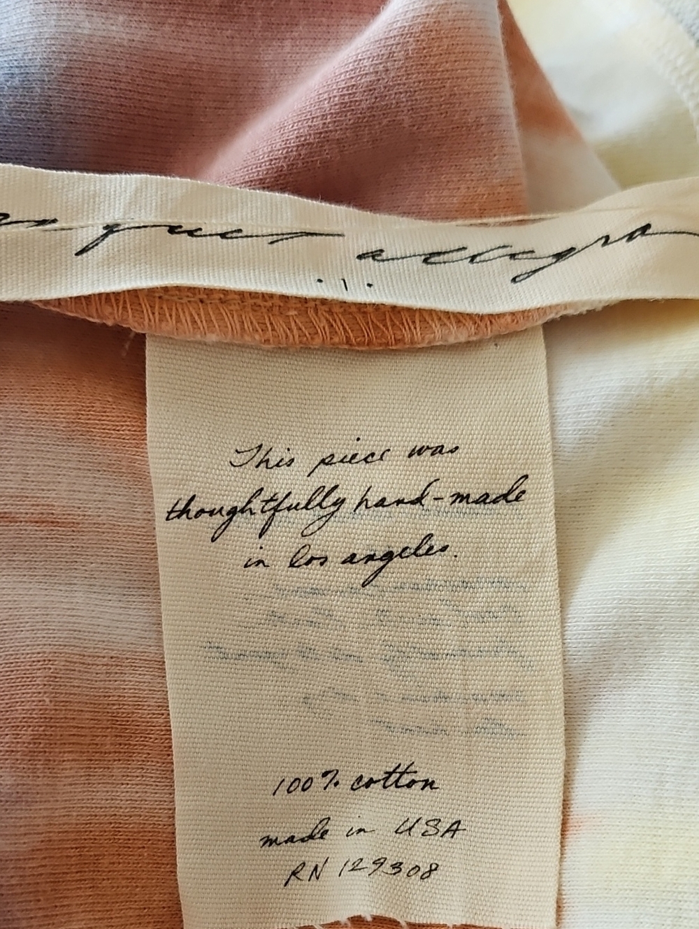 Raquel Allegra Oasis Top Landscape Tie Dye Size 1 - Picture 3 of 7